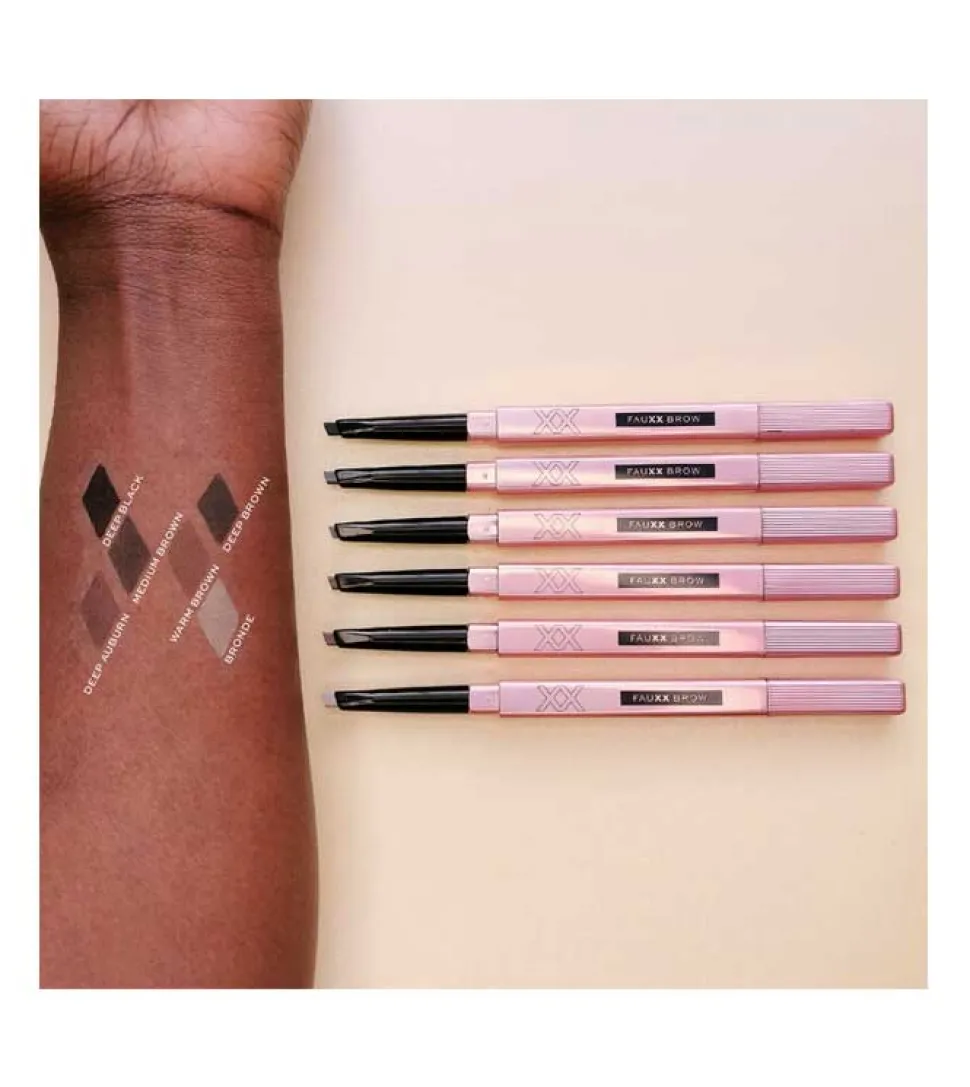 Lápiz de cejas Fauxx Brow - Deep Black