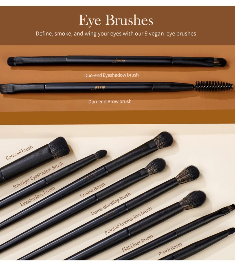 *Makeup Lover Collection III* - Set de 14 brochas - Elegant Black