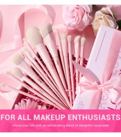 *Makeup Lover Collection IV* - Set de 14 brochas - Crystal Pink