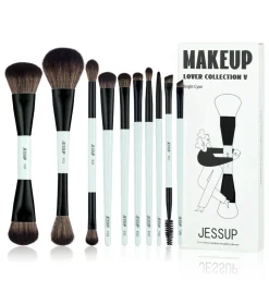 *Makeup Lover Collection V* - Set de 10 brochas - Bright Cyan