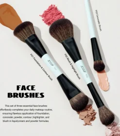 *Makeup Lover Collection V* - Set de 10 brochas - Bright Cyan