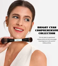 *Makeup Lover Collection V* - Set de 10 brochas - Bright Cyan