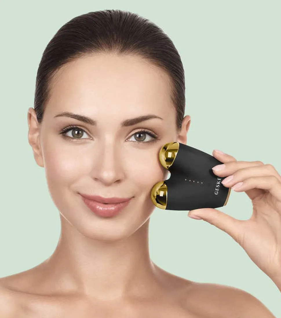 Masajeador Microcurrent Face-Lifter 6 In 1 - Black Gold