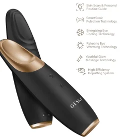 Masajeador para contorno de ojos Warm & Cool Energizer 6 en 1 - Black