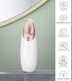 Masajeador para contorno de ojos Warm & Cool Energizer 6 en 1 - White Rose Gold