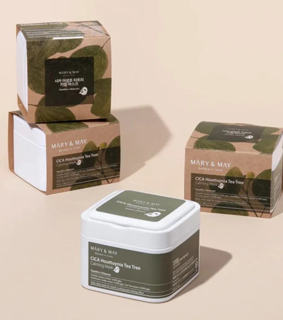 Mascarilla Cica Houttuynia Tea Tree - 30ea