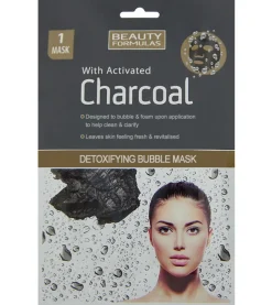 Mascarilla de burbujas detox con carbón activado