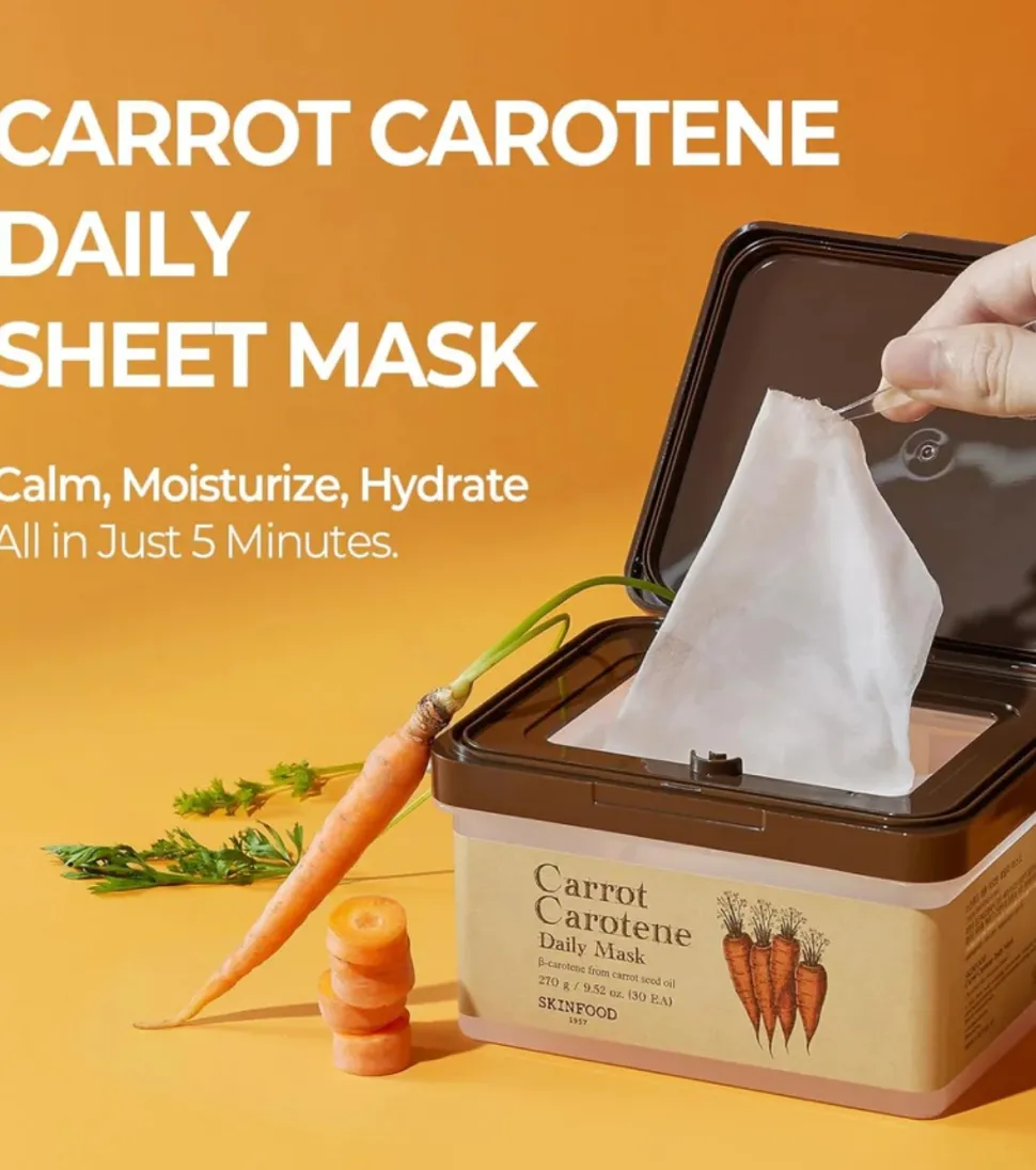Mascarilla diaria Carrot Carotene - 30 uds