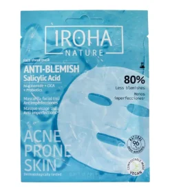 Mascarilla facial anti-imperfecciones con ácido salicílico, niacinamida, CICA y probióticos