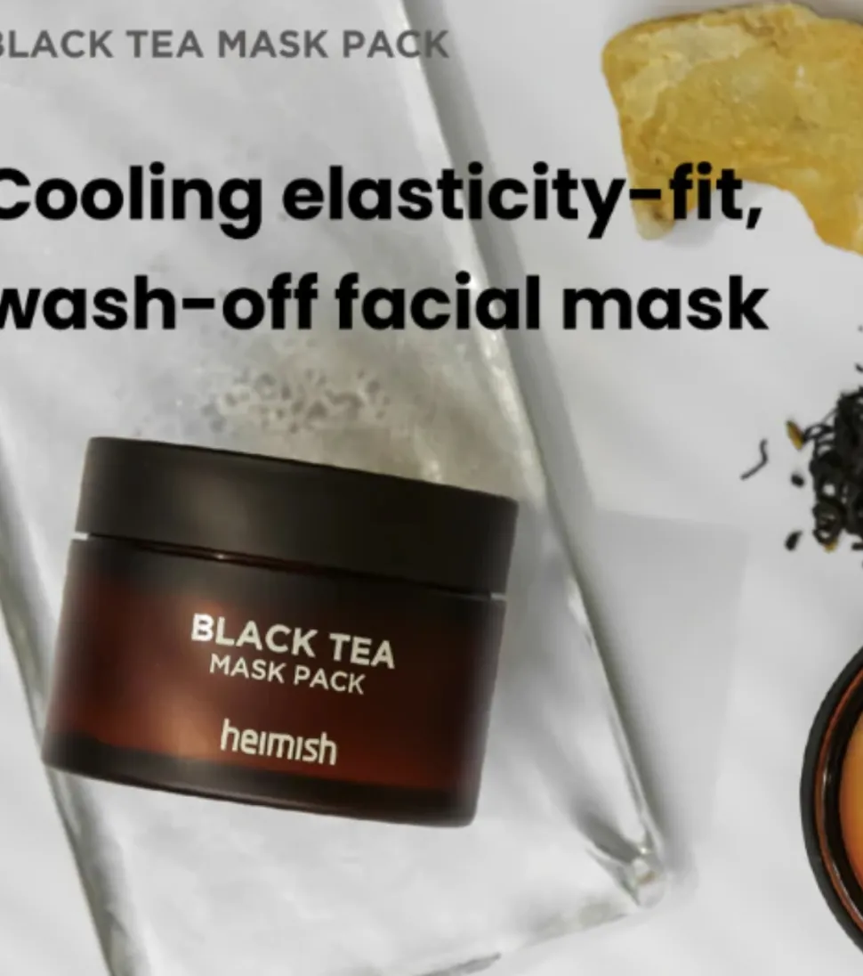 Mascarilla facial calmante Black Tea Mask Pack
