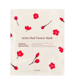 Mascarilla facial de celulosa con extracto de ciruela Active Red Flower