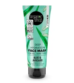 Mascarilla facial de hidratación profunda - Aloe y Aguacate