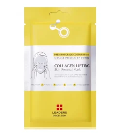 Mascarilla facial de tejido antiedad con colágeno