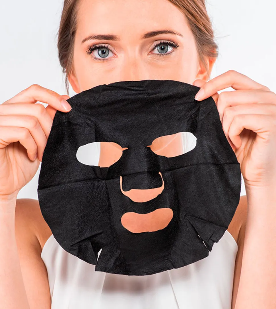 Mascarilla Facial Detox e Hidratante - Carbón + Ácido Hialurónico