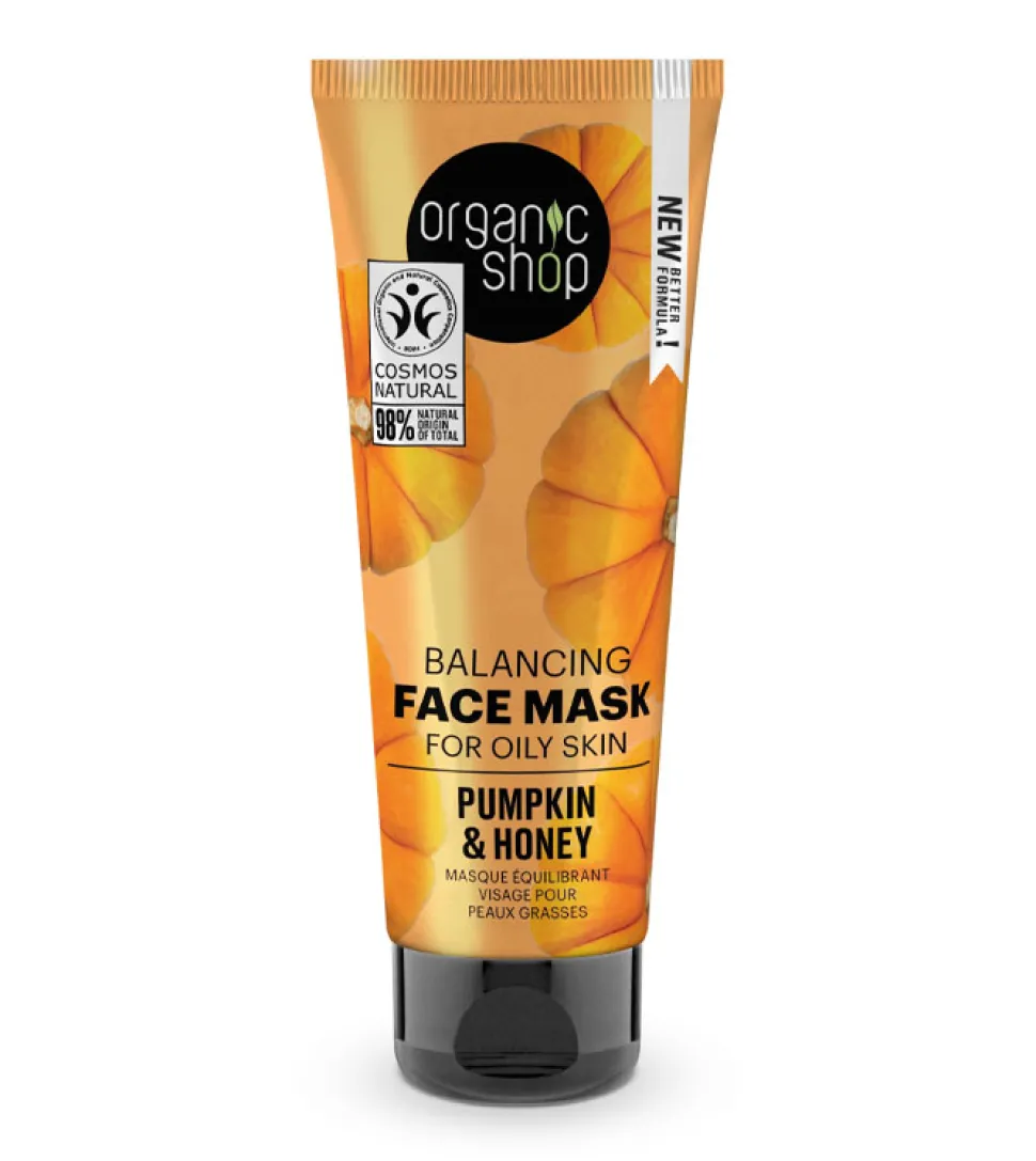 Mascarilla facial equilibrante para piel grasa - Calabaza y Miel