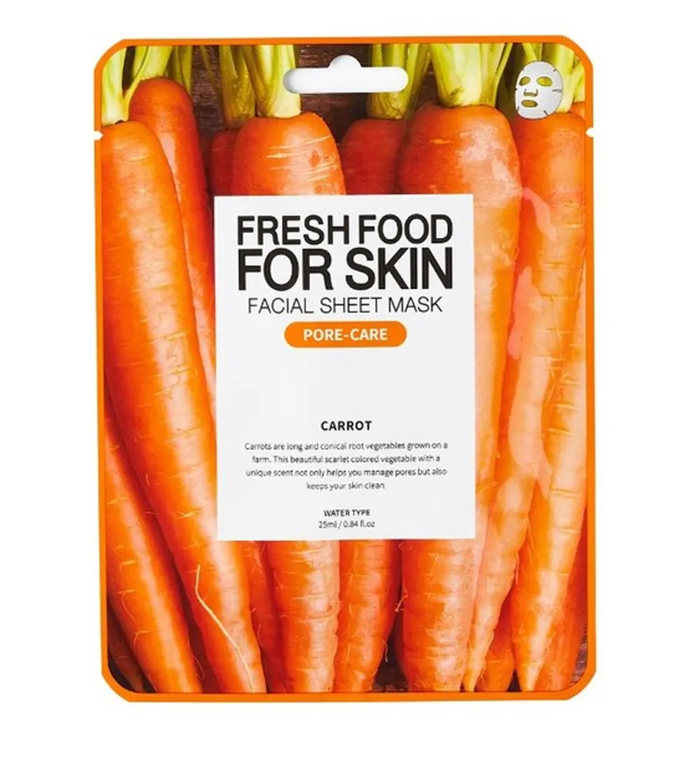 Mascarilla facial Fresh Food For Skin - Zanahoria