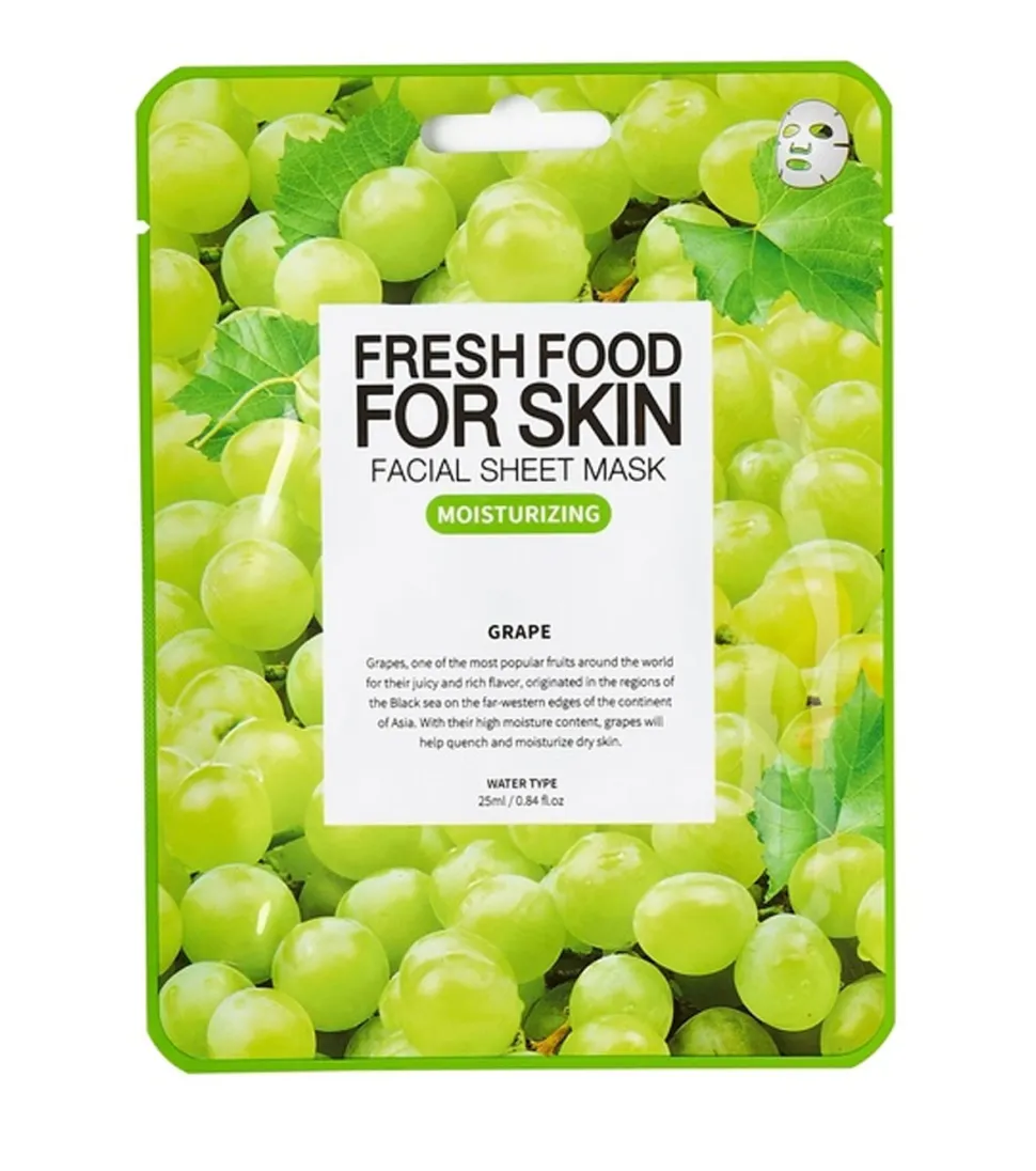 Mascarilla facial Fresh Food For Skin - Uva