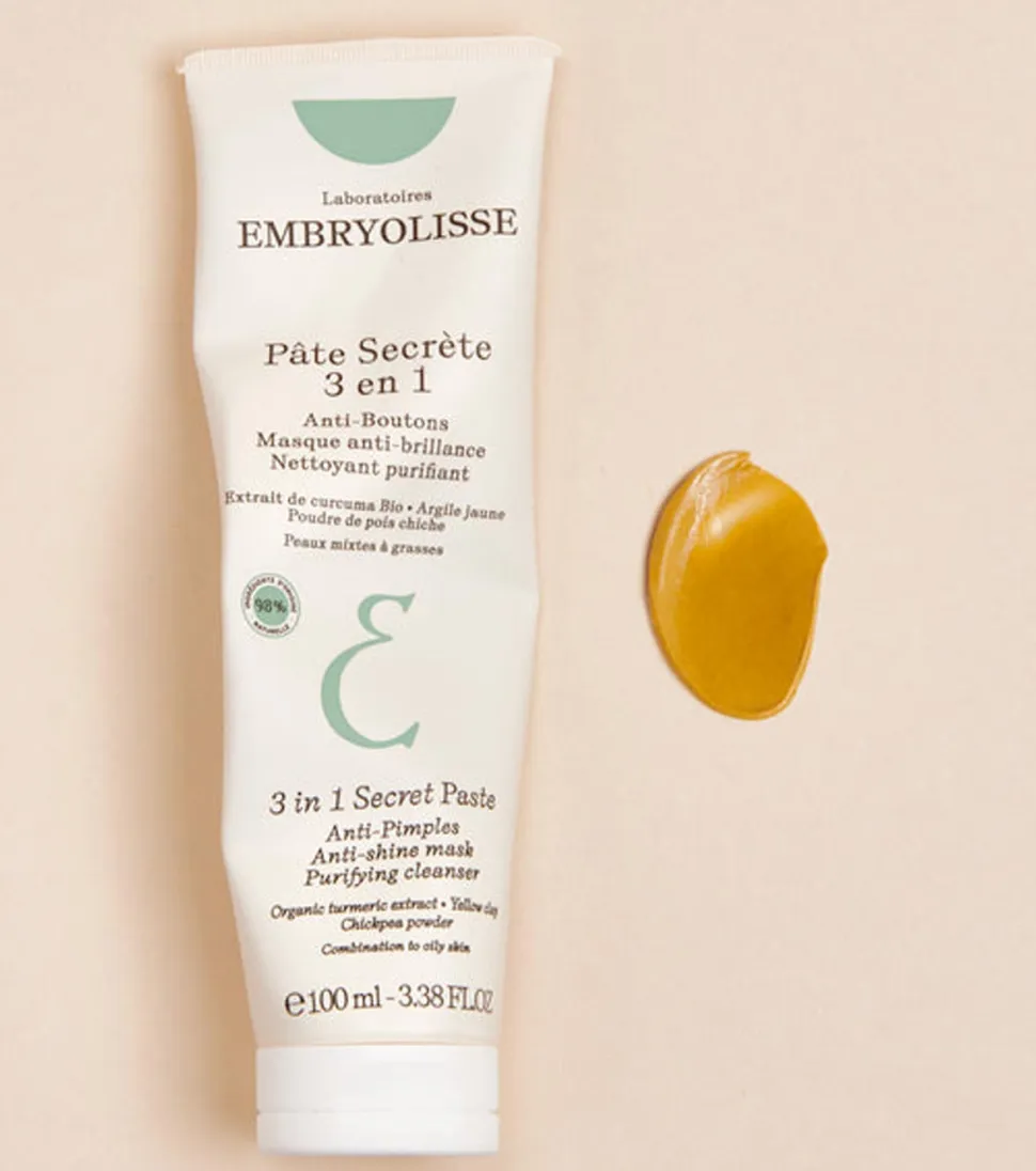 Mascarilla facial matificante para pieles mixtas a grasas con extracto de Cúrcuma