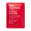 Mascarilla facial Natural Vitamin 21.5% Enhancing Sheet