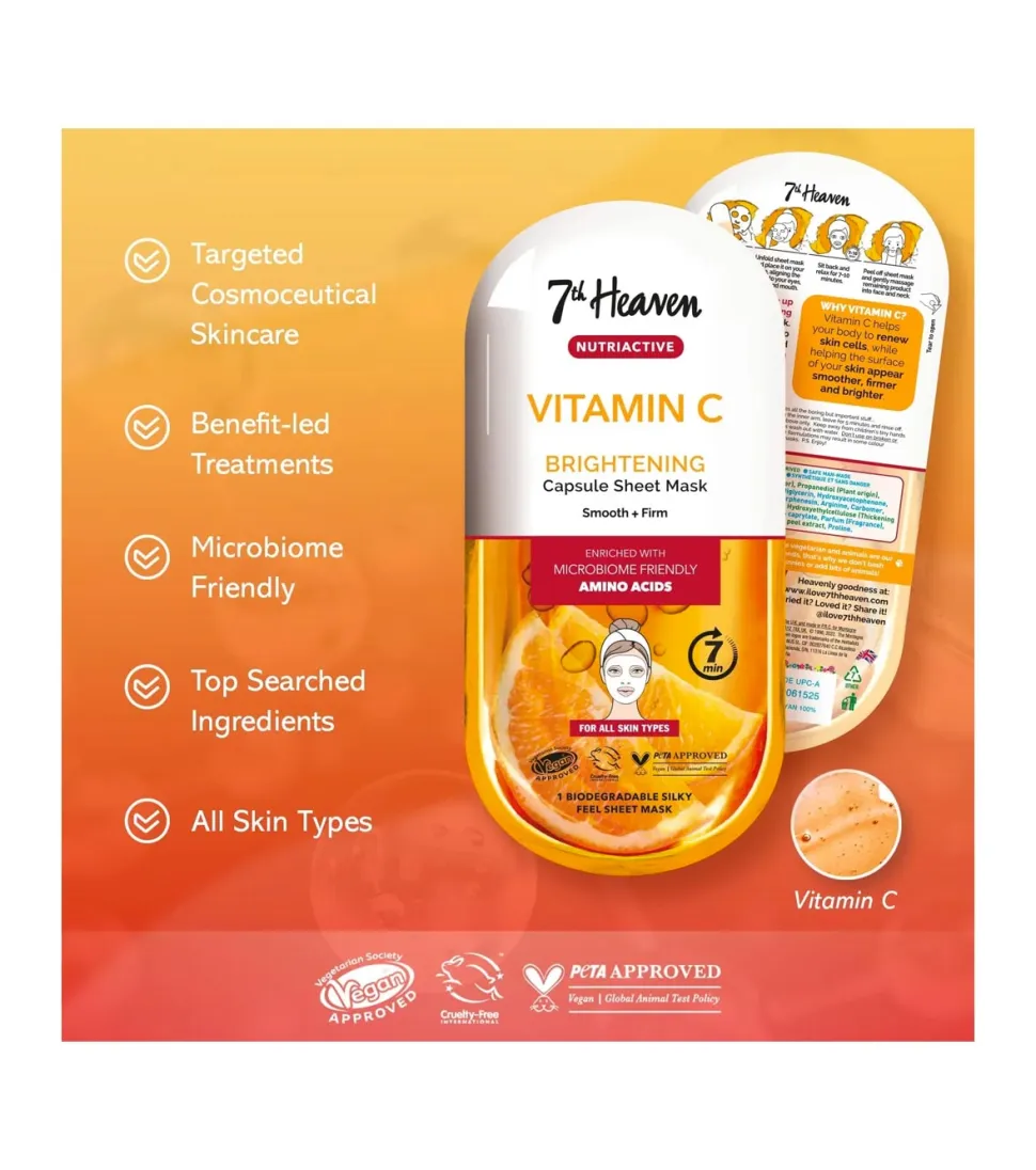 Mascarilla facial Nutriactive - Vitamina C