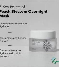 Mascarilla facial nutritiva Peach Blossom Overnight Mask
