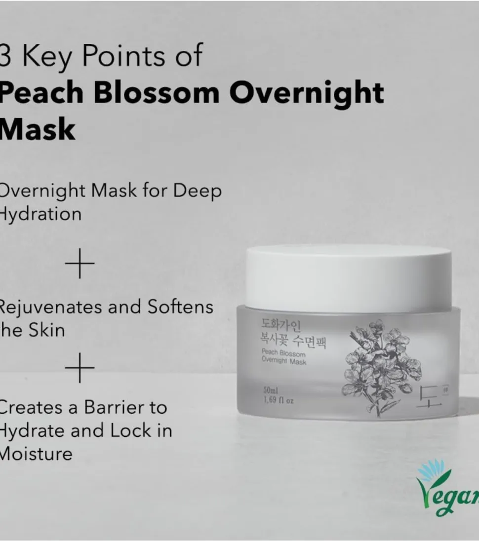 Mascarilla facial nutritiva Peach Blossom Overnight Mask