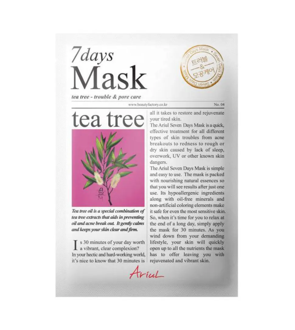 Mascarilla facial purificante 7 Days - Árbol de té