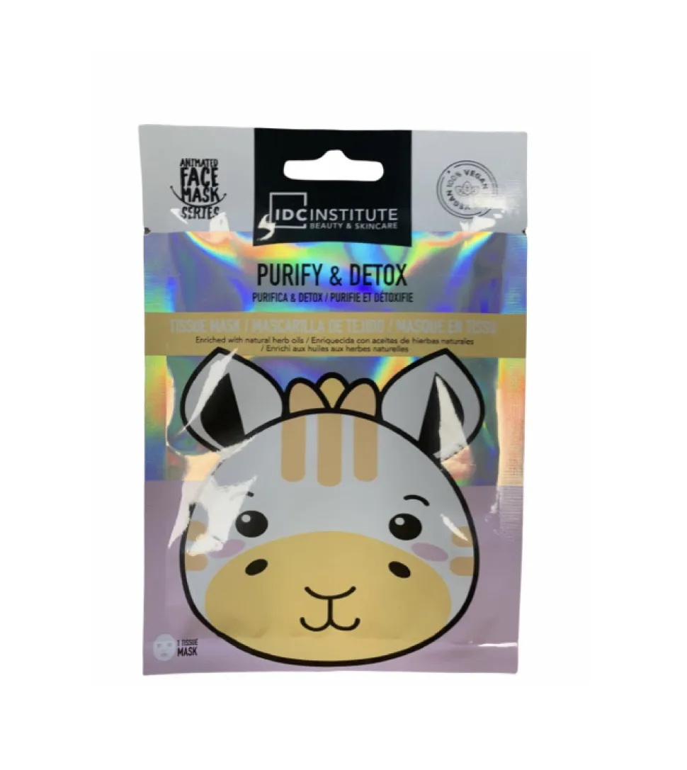 Mascarilla facial purificante y detox Animated Face Mask Series - Jirafa