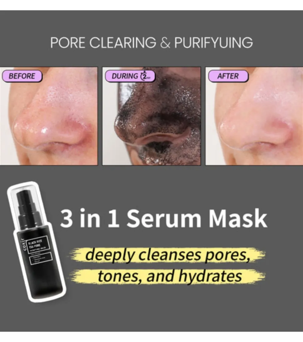 Mascarilla facial purificante Black Rise Txa Pore