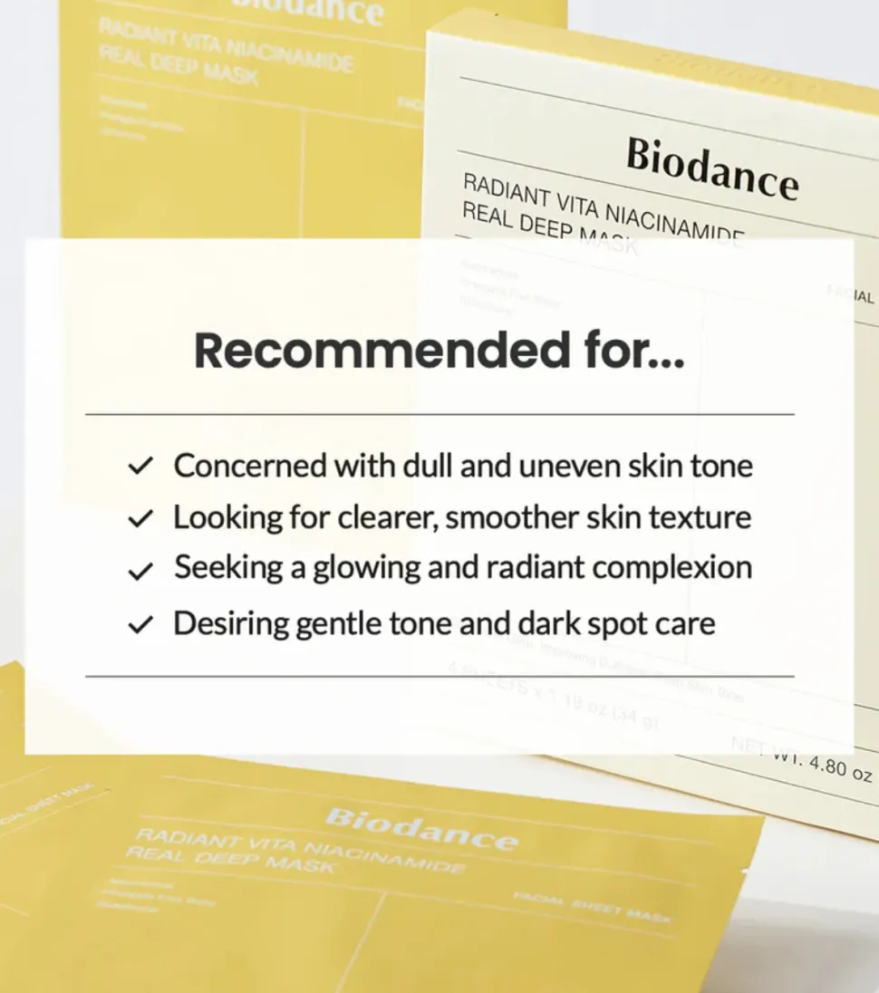 Mascarilla facial - Radiant Vita Niacinamide