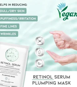 Mascarilla facial rejuvenecedora Retinol Serum