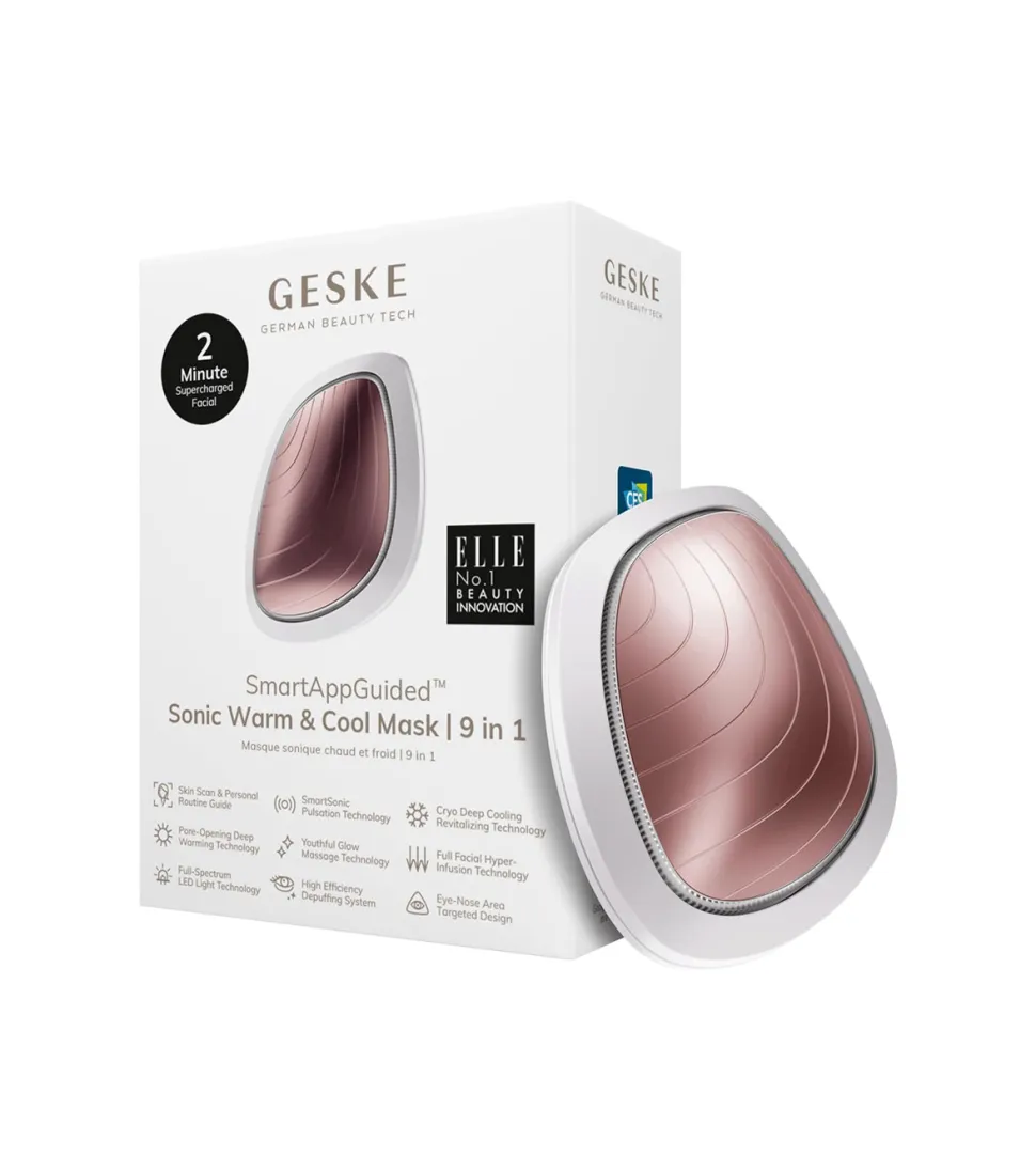 Mascarilla facial Sonic Warm & Cool 9 en 1 - White Rose Gold