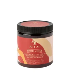 Mascarilla hidratante restaura y repara - Aceite de ricino negro de Jamaica
