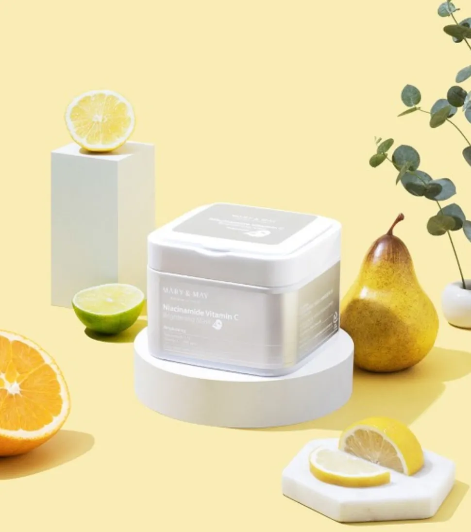 Mascarilla iluminadora con niacinamida y vitamina C - 30ea
