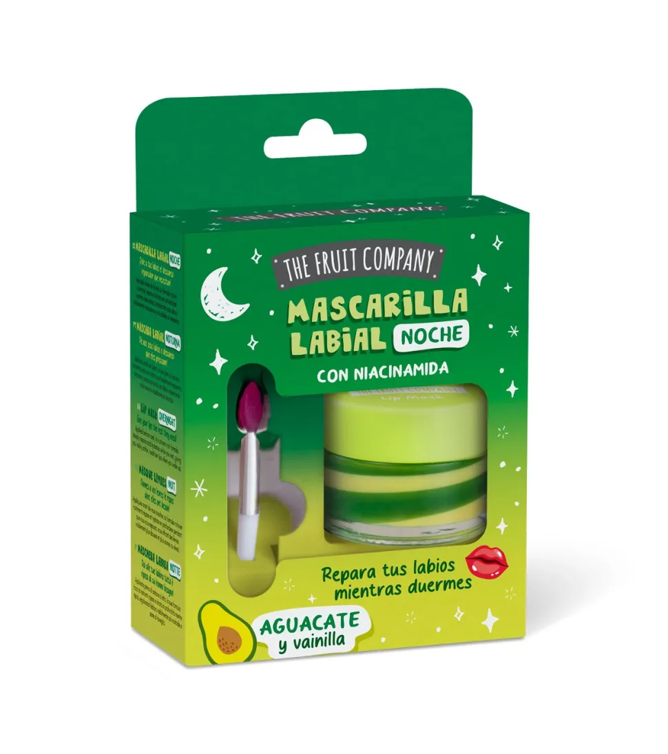 Mascarilla labial de noche con niacinamida - Aguacate y vainilla