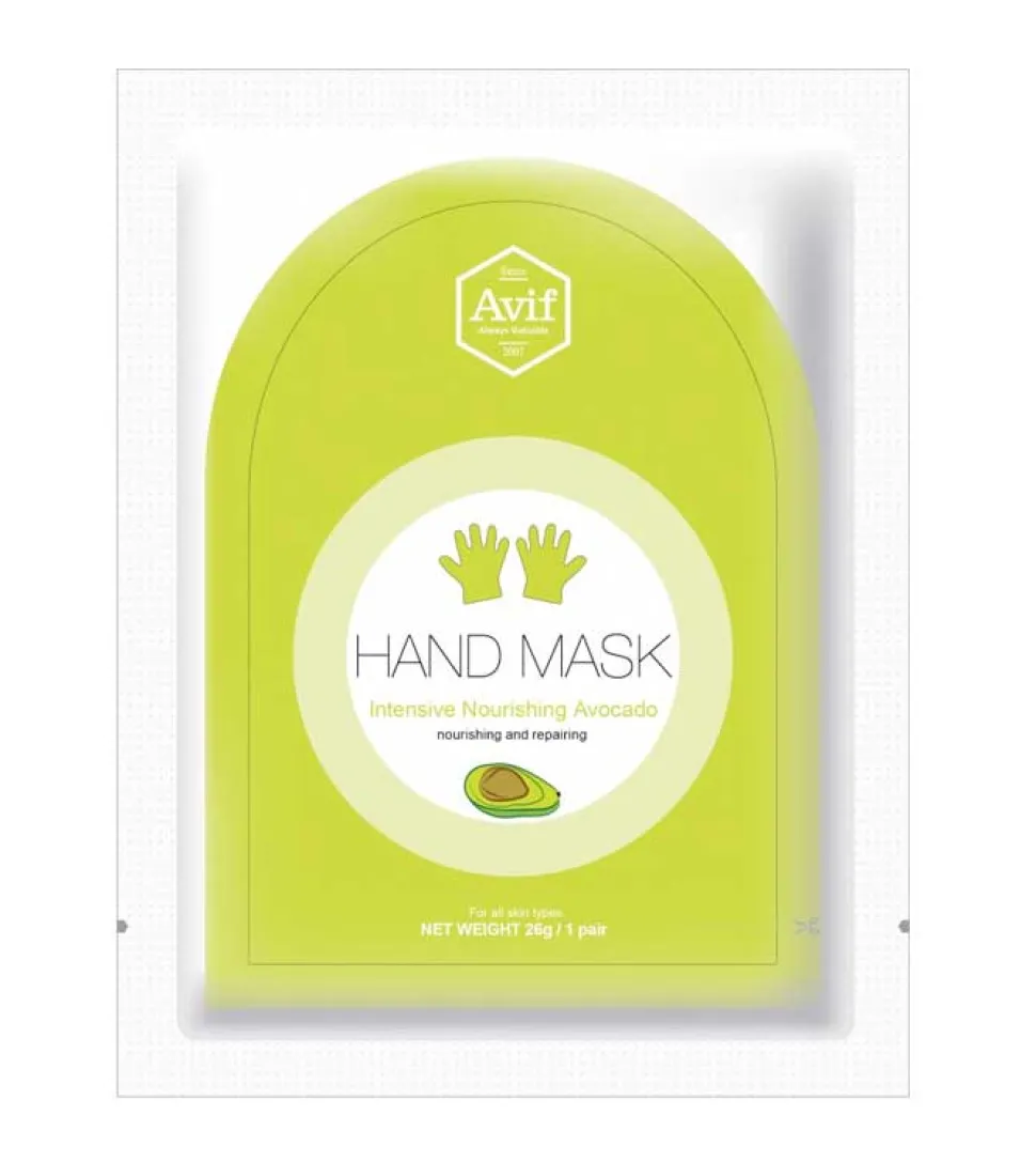 Mascarilla para manos en guantes - Aguacate