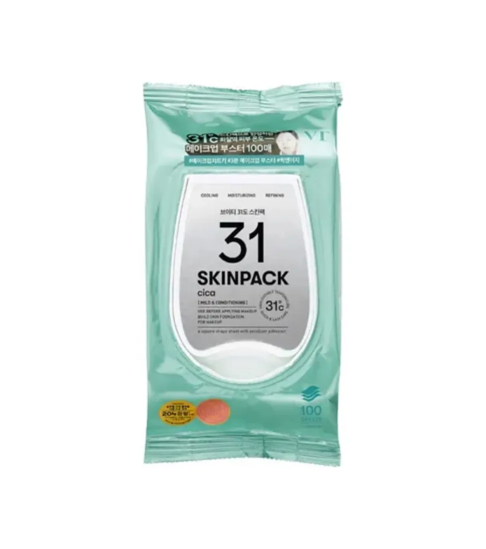 Mascarilla prebase de maquillaje 31 Skinpack CICA - 100 unidades