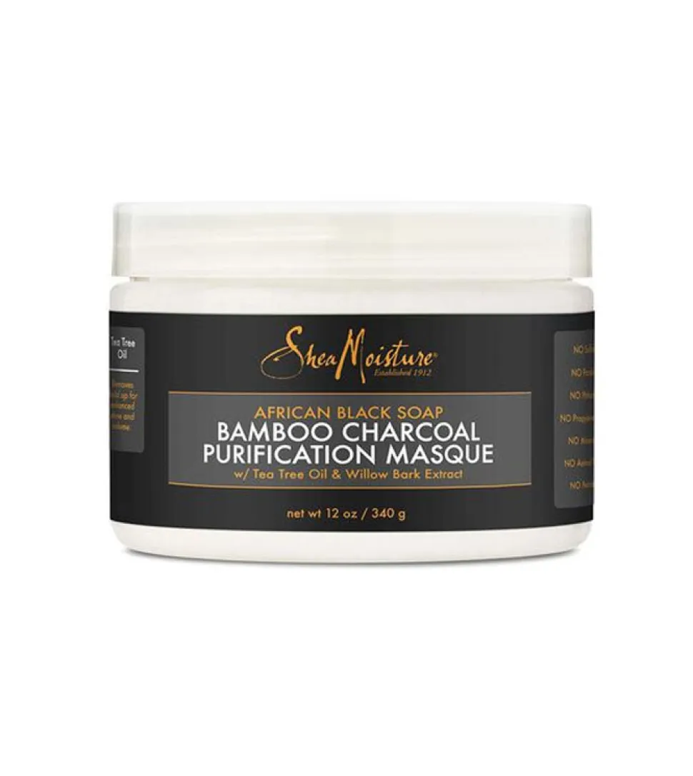 Mascarilla purificante - jabón negro africano y carbón de bambú