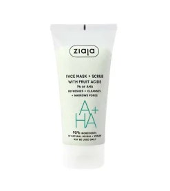 Mascarilla y exfoliante facial con ácidos frutales