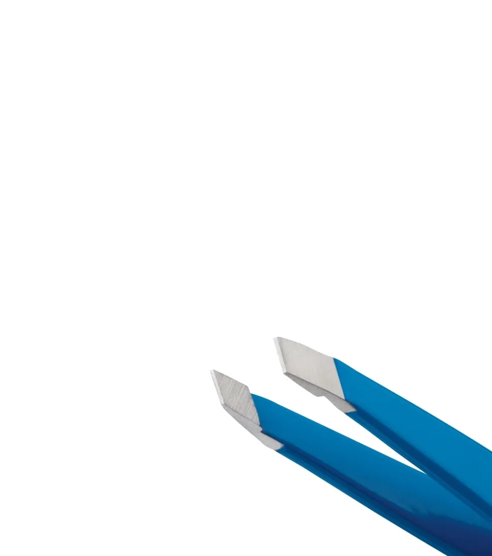 Mini Pinza Slant Tweezer - Bahama Blue