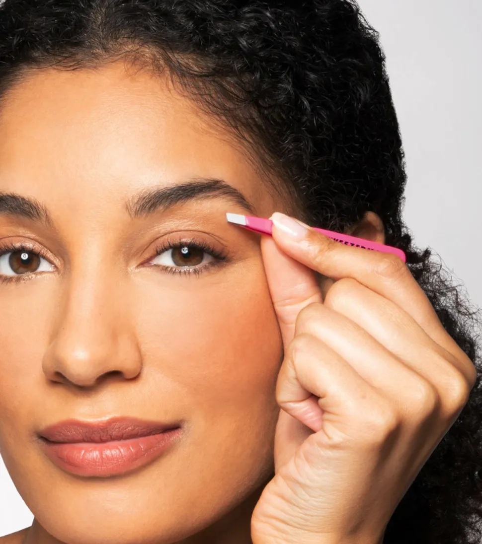 Mini pinza Slant Tweezer - Neon Rosa