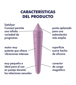 Mini vibrador Ultra Power Bullet 8 App Connect