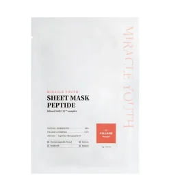 *Miracle Youth* - Mascarilla de tejido facial antiedad con péptidos y colágeno