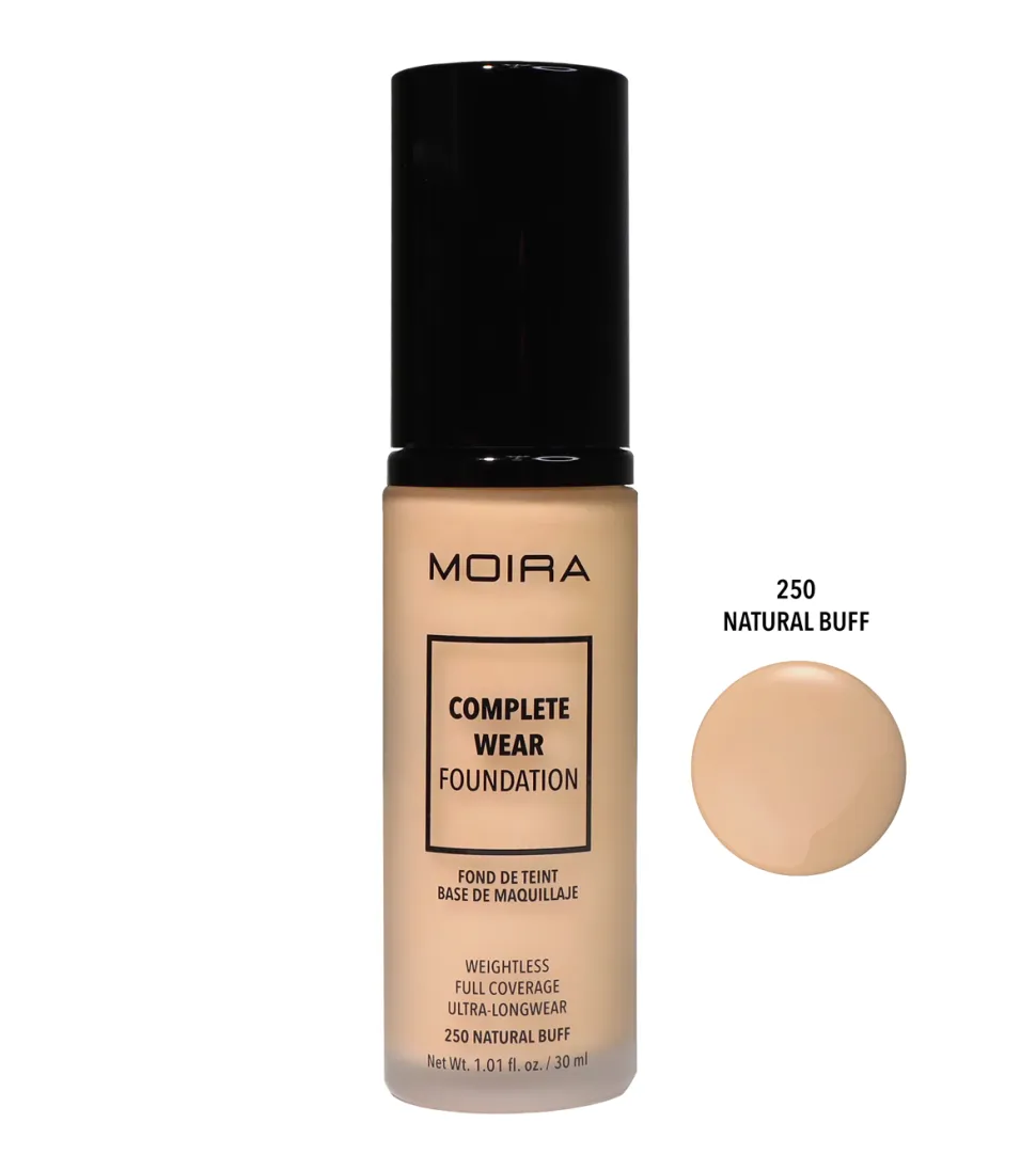 Moira - Base de maquillaje fluida Complete Wear™ - 250: Natural Buff