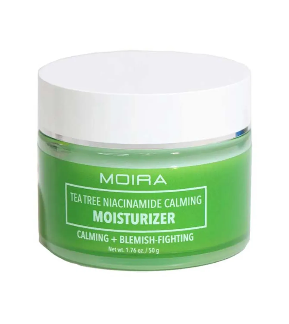 Moira - Crema calmante y anti-manchas Moisturizer - Niacinamida y árbol de té