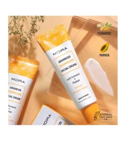 Moira - Crema facial iluminadora y unificante Advanced Resurfacing- Cúrcuma y papaya