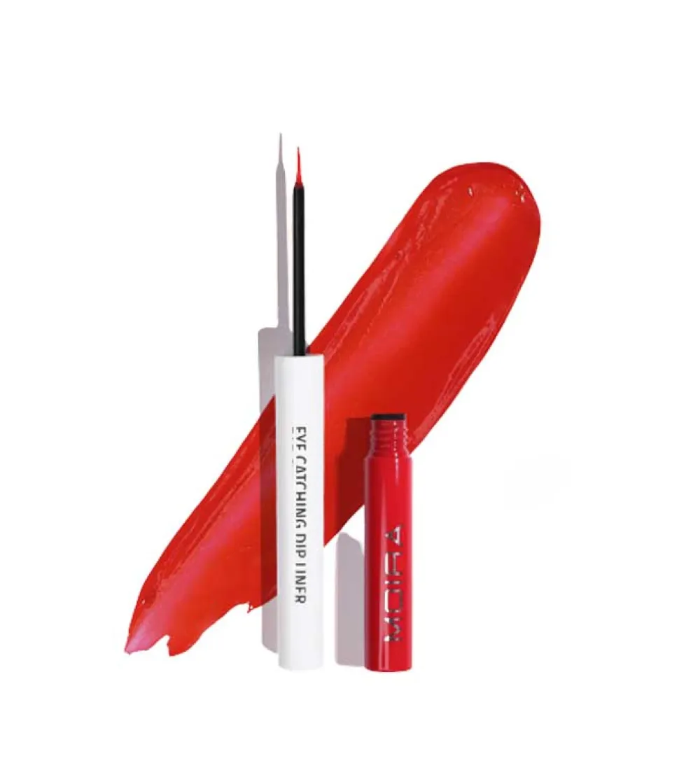 Moira - Delineador de ojos waterproof Eye catching Dip Liner - 13: Red
