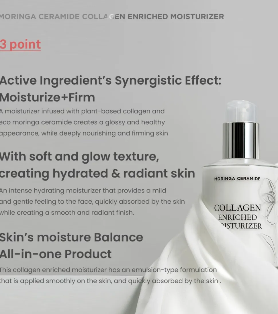 *Moringa Ceramide* - Crema facial con colágeno Collagen Enriched Moisturizer