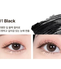 Máscara de pestañas Dailism Smudge Stop Mascara Curling - Black