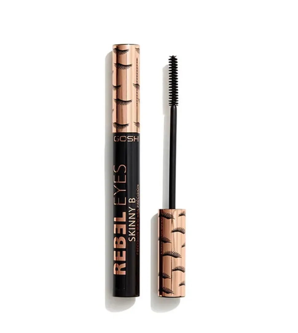 Máscara de pestañas Rebel Eyes Skinny B - 001: Extreme Black
